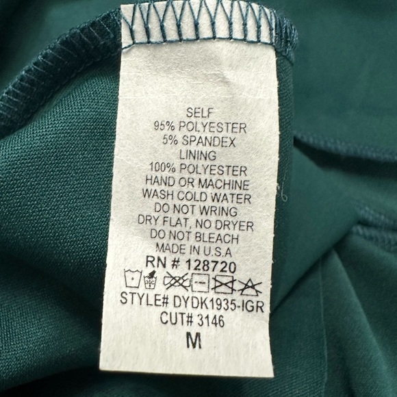 Altar'd State Short Sleeve Tiered Ruffled Mini Dress Size Medium Green NWT! - Picture 6 of 6